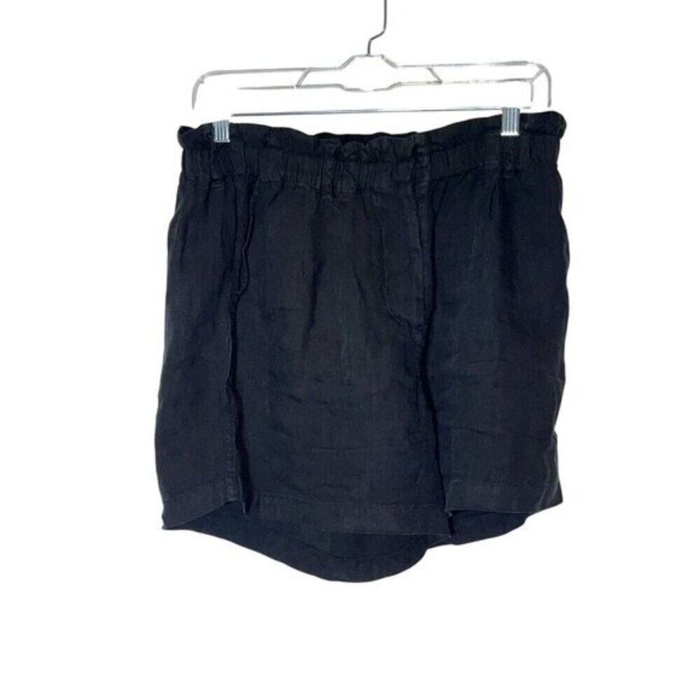 RAILS Womens Black Linen Blend Elastic Waist Shorts Size S 4